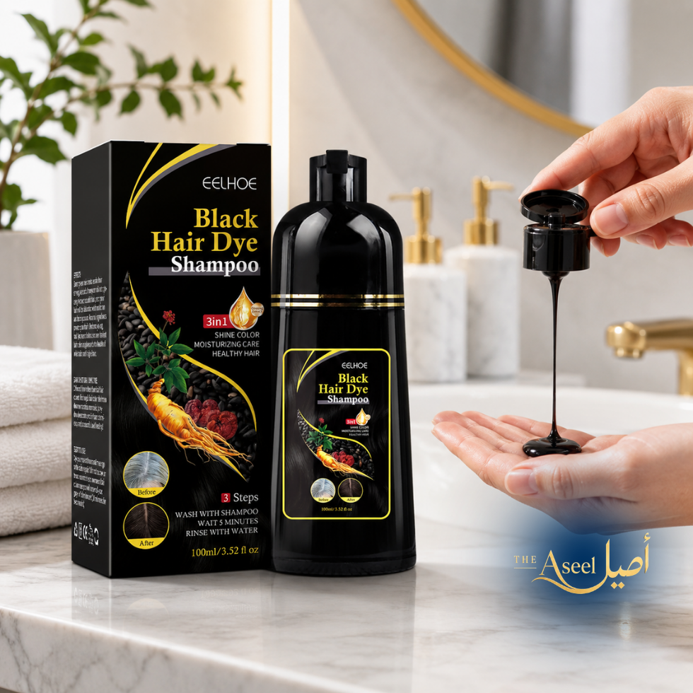 Black Hair Dye Shampoo – 3-in-1 Hair Color & Shine Care 100ml | RIT Store