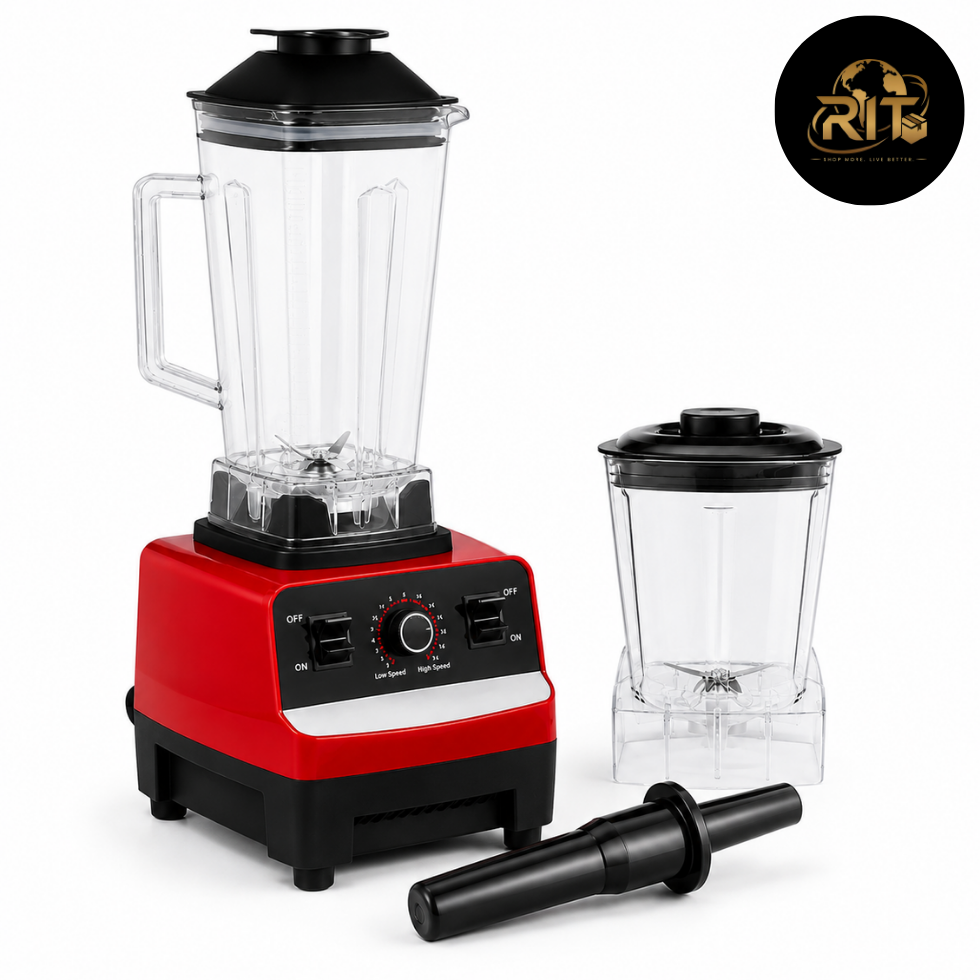 High-Speed Blender – Professional Kitchen Mixer with Large Jar & Tamper | RIT Store