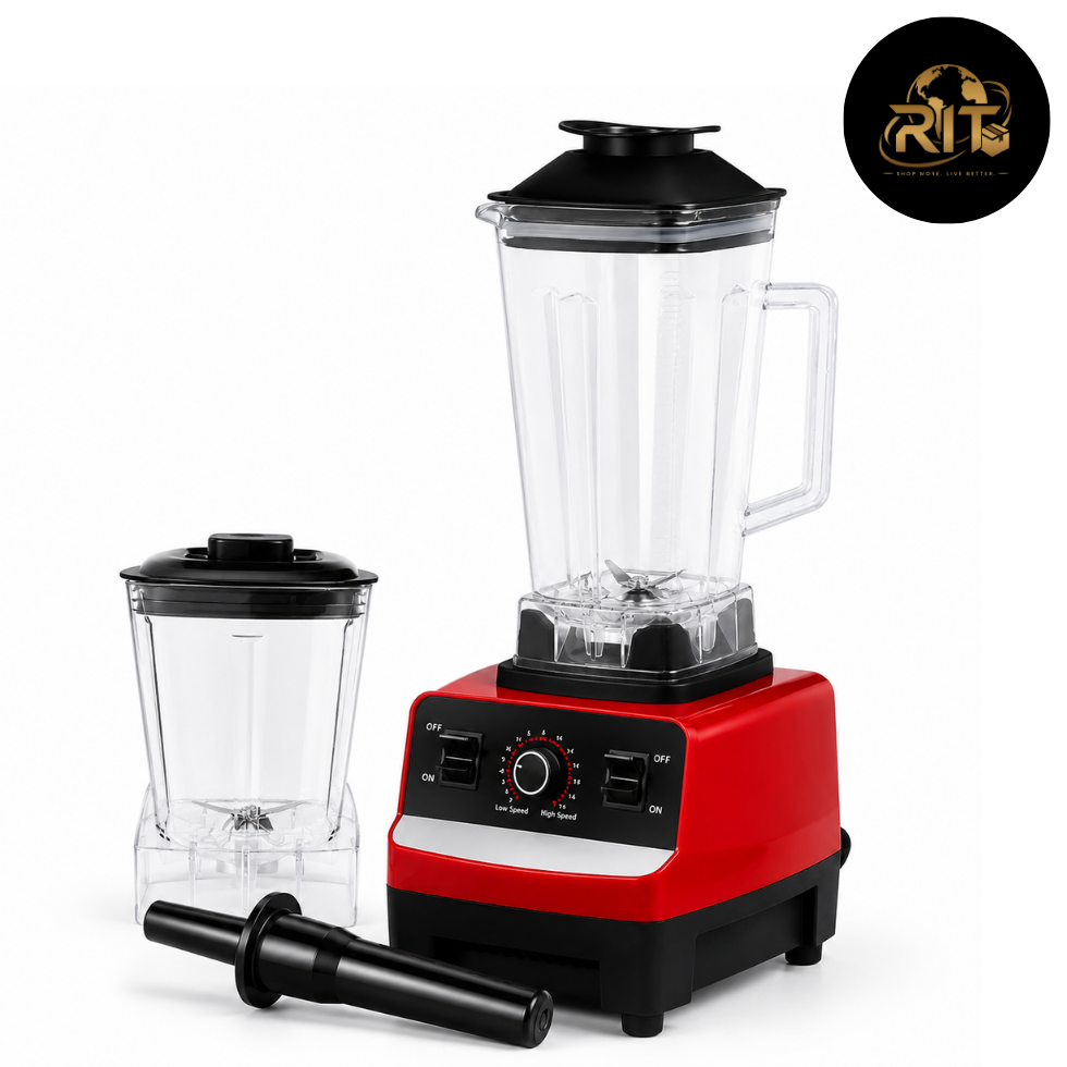 High-Speed Blender – Professional Kitchen Mixer with Large Jar & Tamper | RIT Store