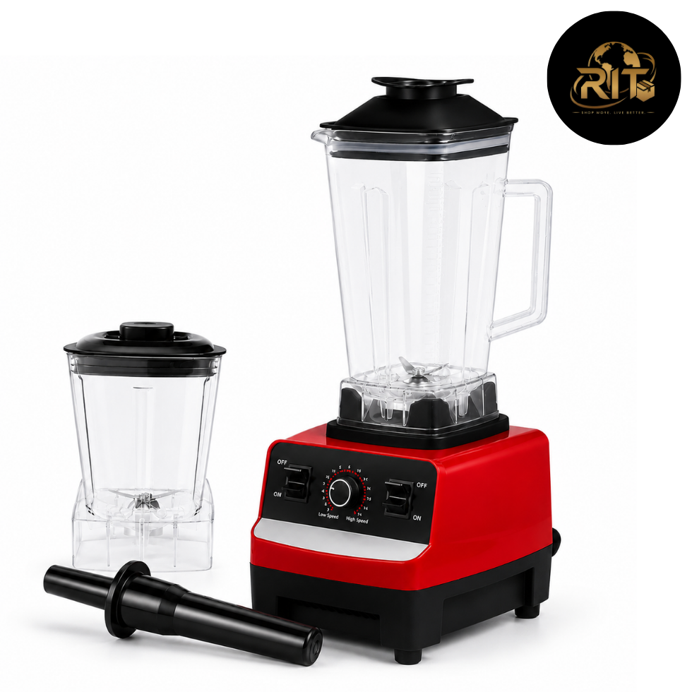 High-Speed Blender – Professional Kitchen Mixer with Large Jar & Tamper | RIT Store