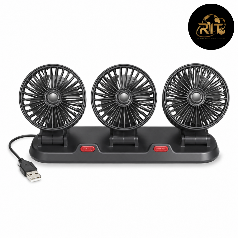 RIT Store 3-head USB mini fan for desktop cooling