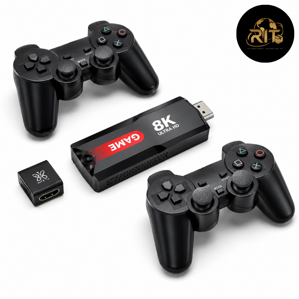RIT Store 8K game stick with two controllers