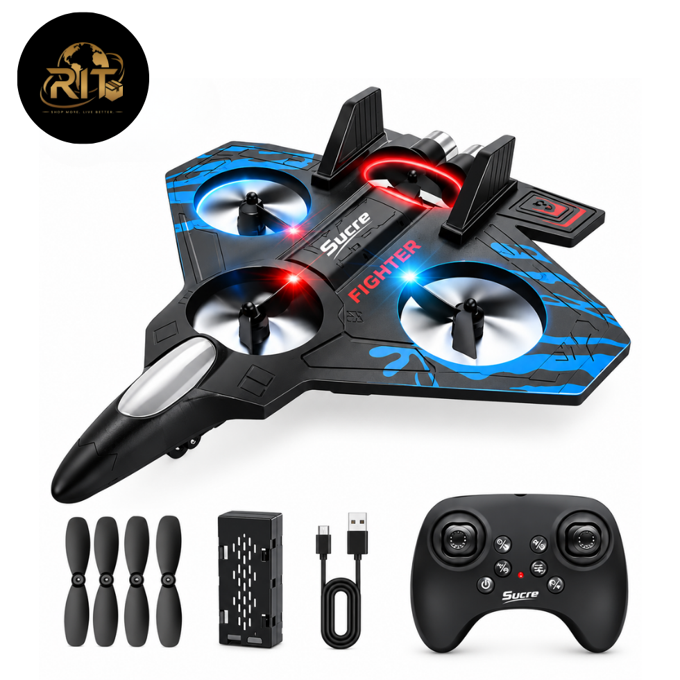 RIT Store RC fighter drone for kids with remote control