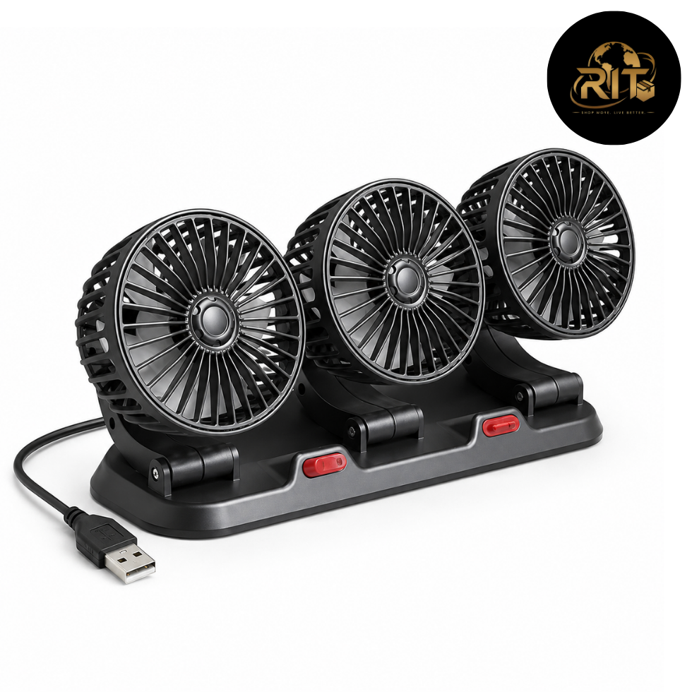 RIT Store adjustable three-head fan for personal cooling
