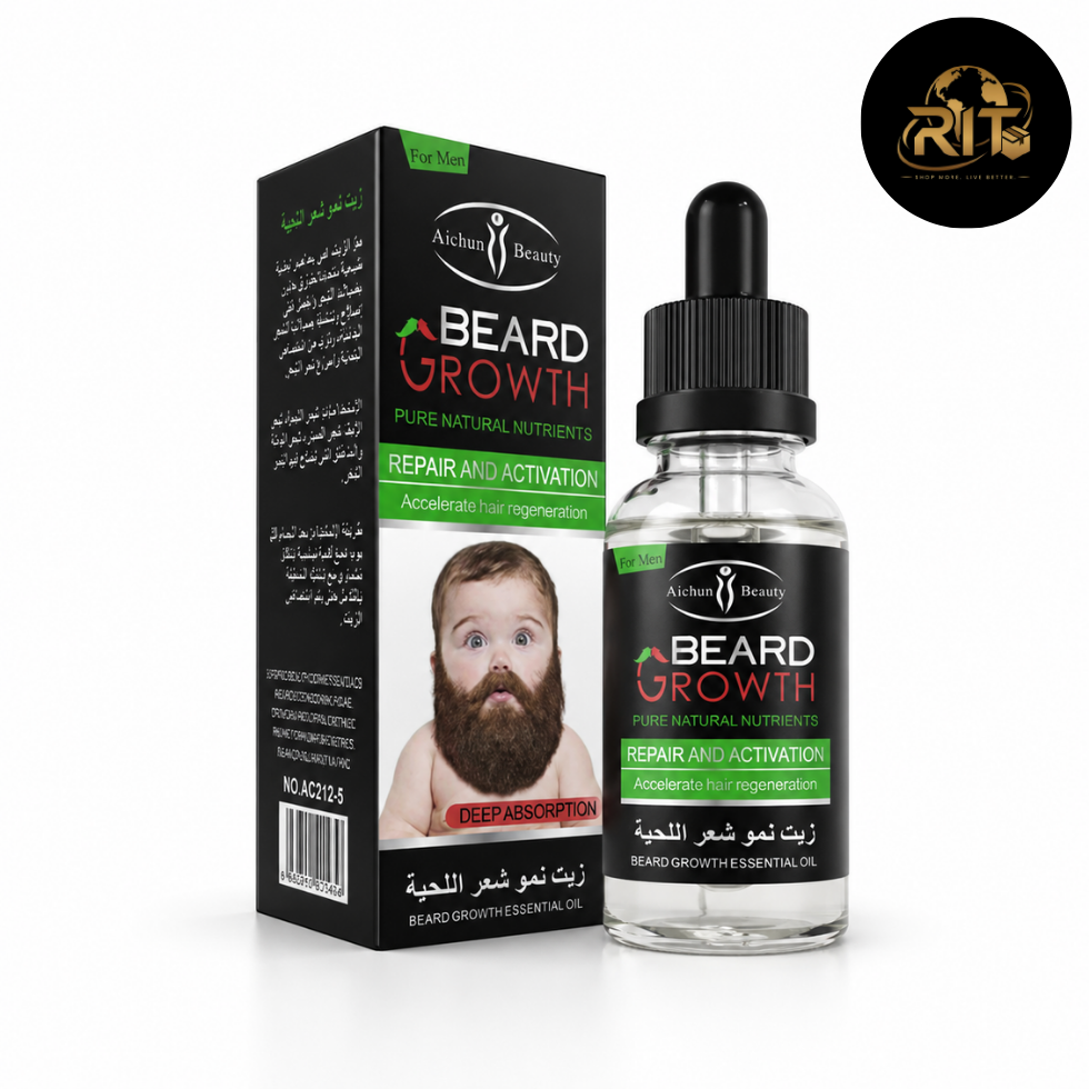RIT Store beard essential oil packaging for men