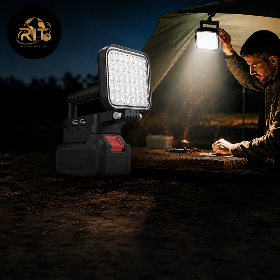 RIT Store cordless LED work light with adjustable floodlight