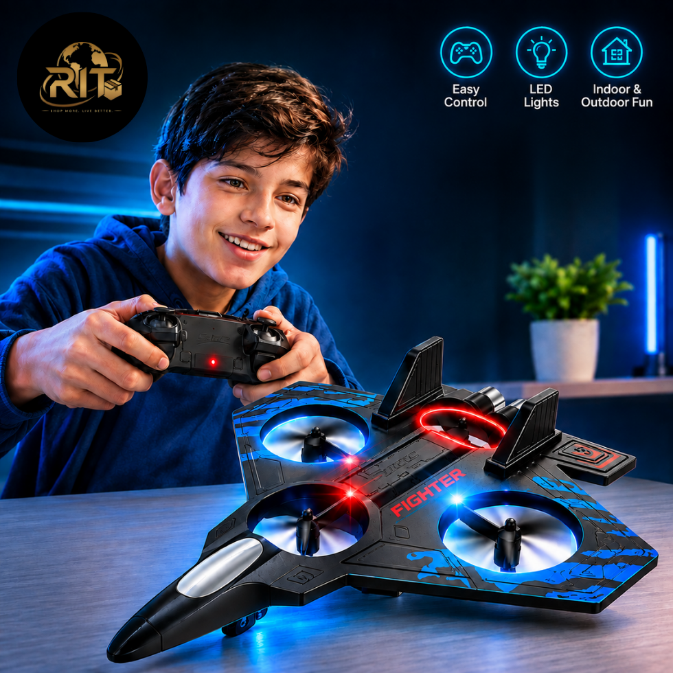 RIT Store fighter drone with remote control and LED lights