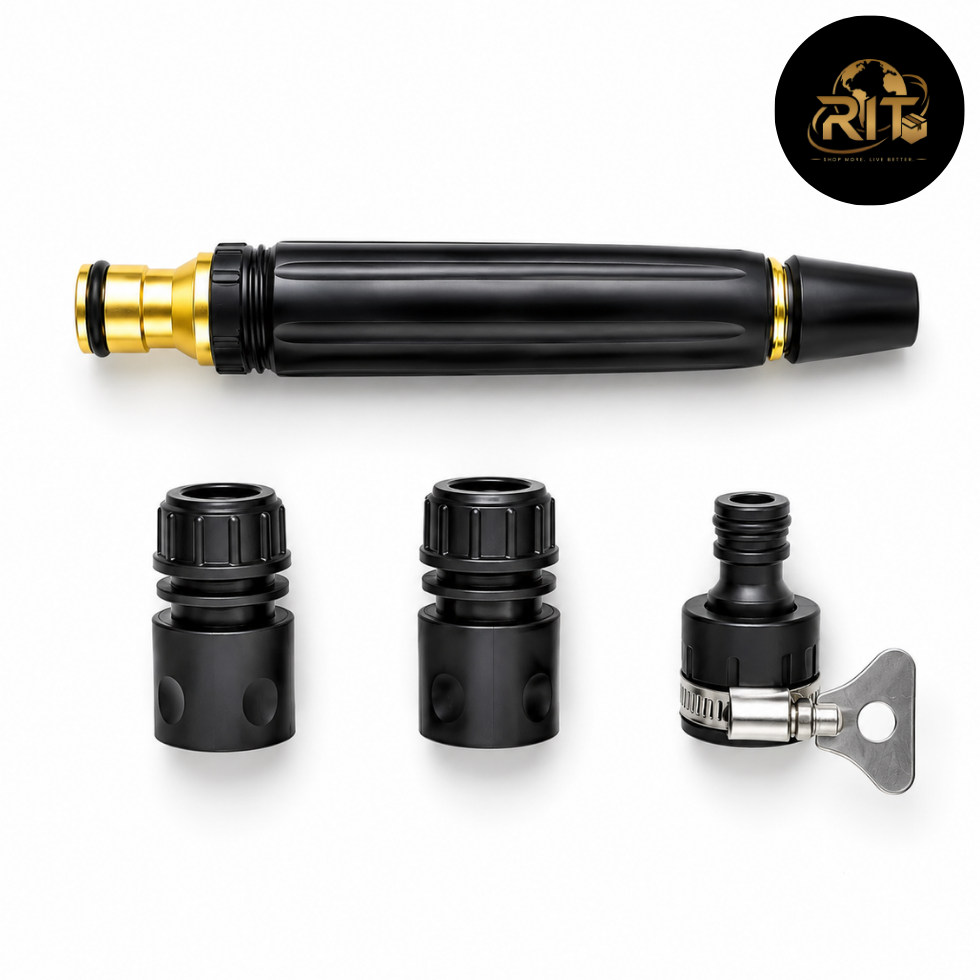 RIT Store garden hose nozzle and connector set