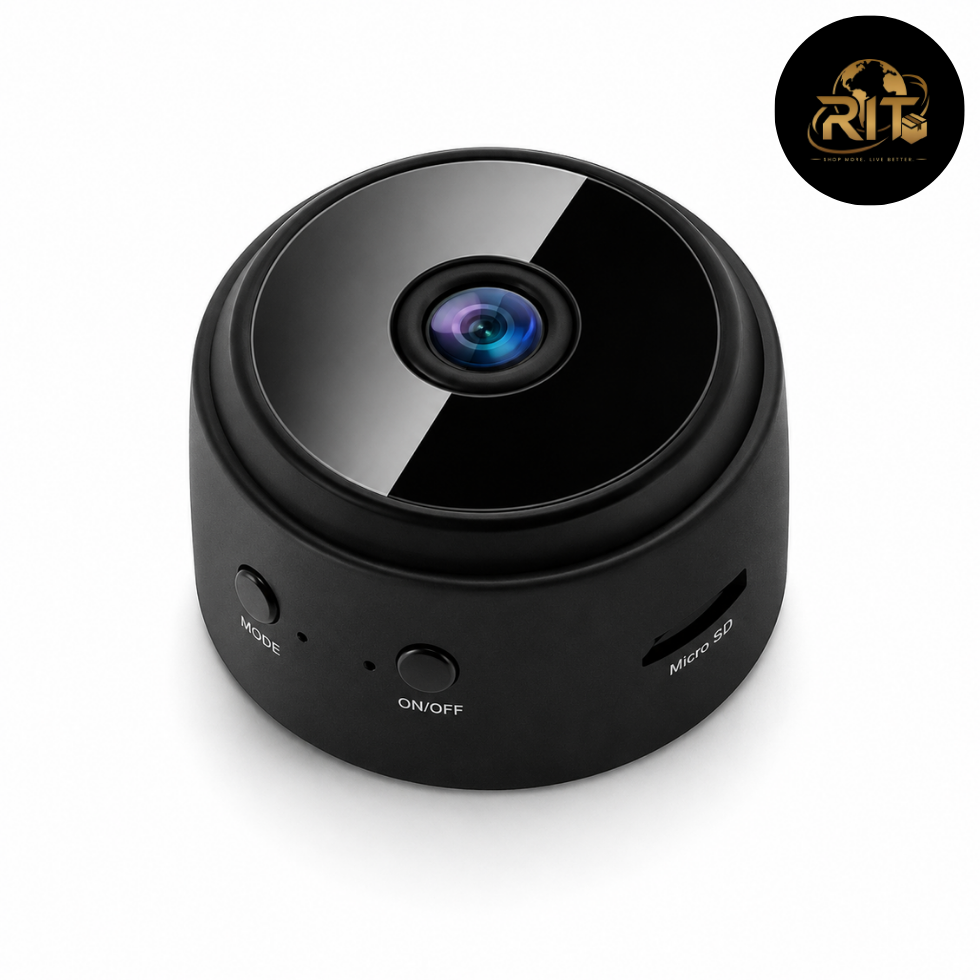 RIT Store mini security camera with compact black design