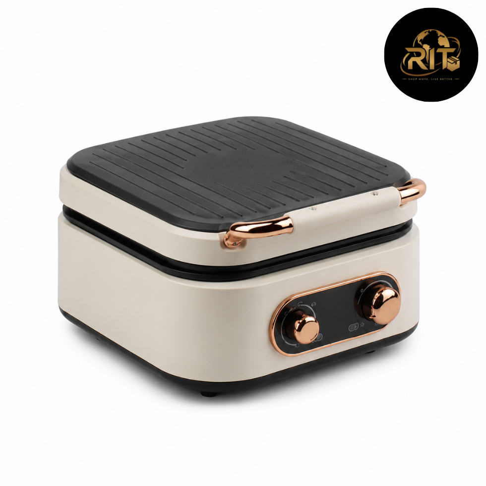 RIT Store open electric sandwich maker with cooking plates